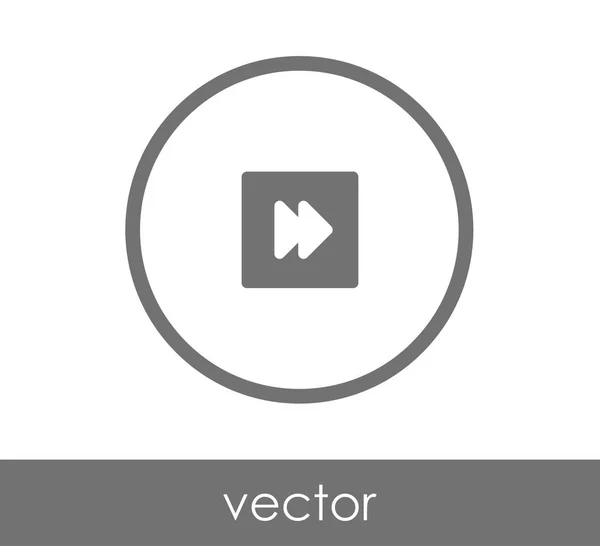 Icono de avance rápido — Vector de stock