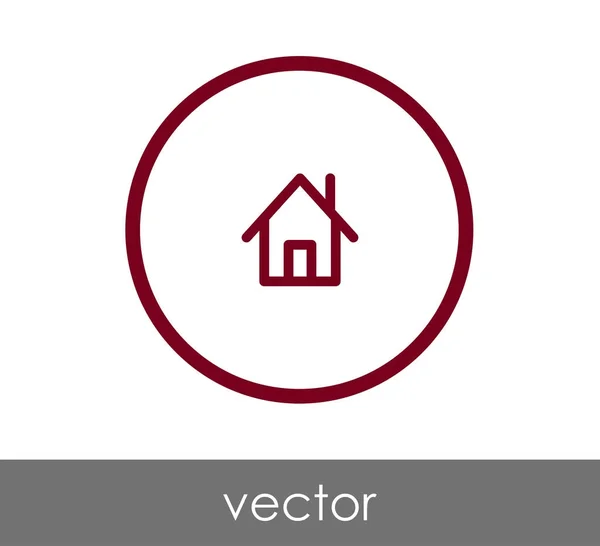 Icono del edificio de casa — Vector de stock