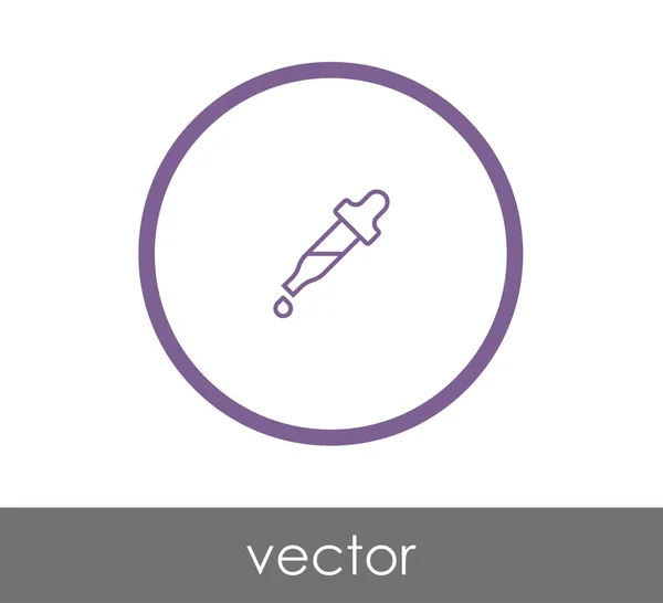 Cuentagotas icono web — Vector de stock