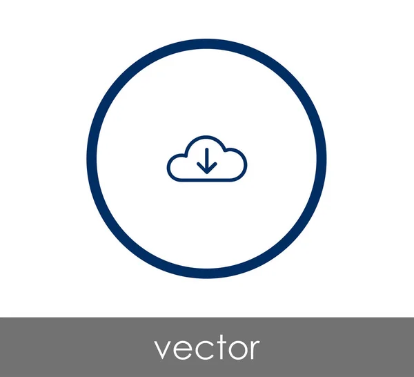 Ícone de seta para download — Vetor de Stock