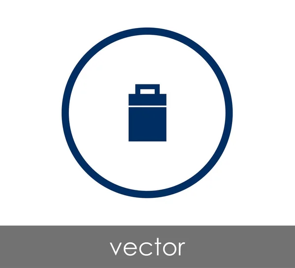 Значок мусорного бака — стоковый вектор