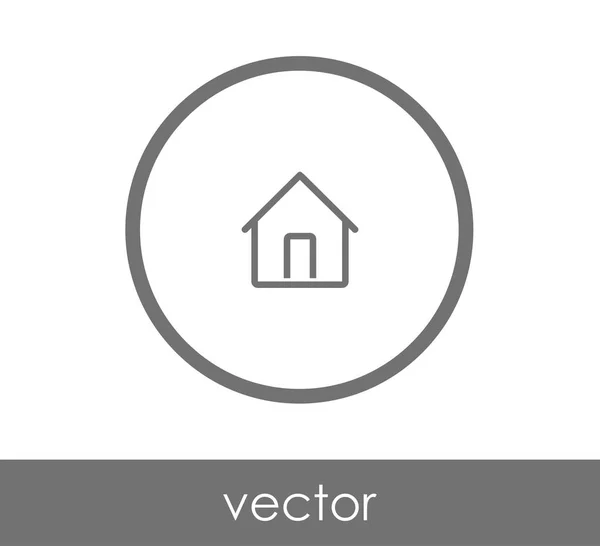 Icono del edificio de casa — Vector de stock