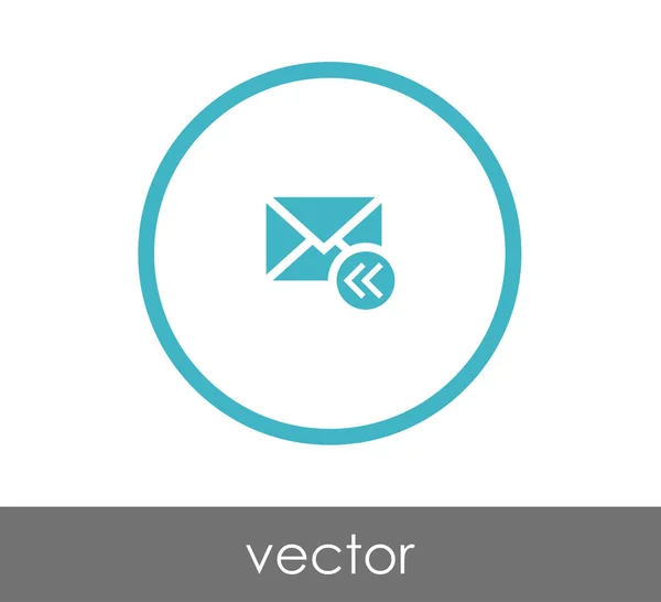 Icono de respuesta de correo electrónico — Vector de stock