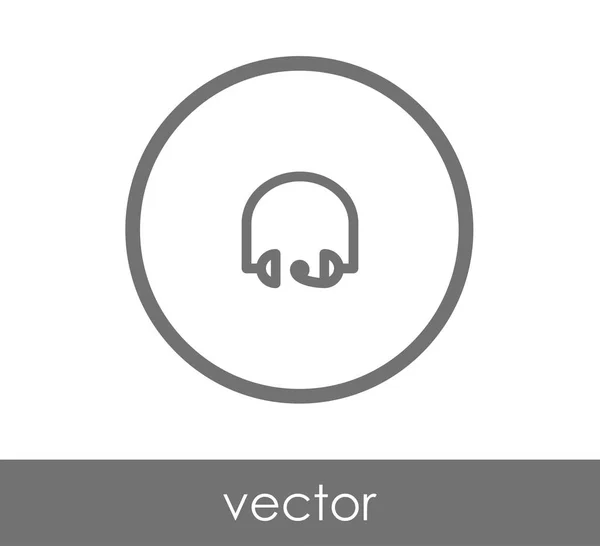 Auriculares icono simple — Archivo Imágenes Vectoriales