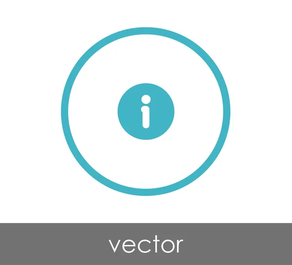 Ikona podepsat informace — Stockový vektor