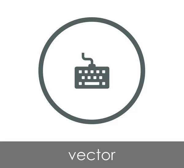 Design do ícone do teclado — Vetor de Stock