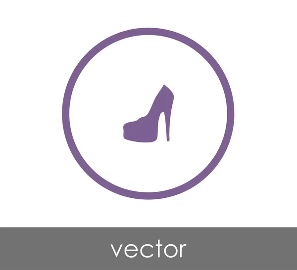 High heel shoe icon — Stock Vector