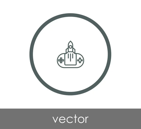 Joystick icono web — Vector de stock