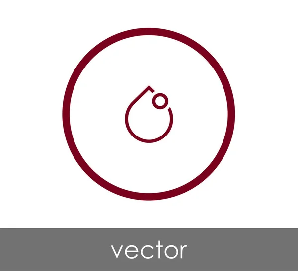 Soltar icono web — Vector de stock