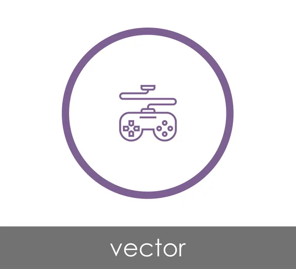 Juego joystick icono — Vector de stock