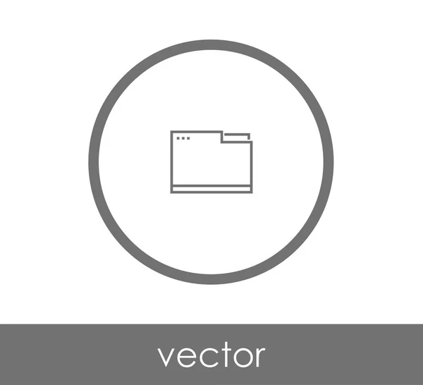 Ordner Web-Symbol — Stockvektor