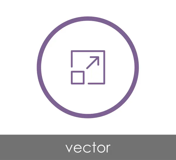 Élargir l'icône de la fenêtre d'application — Image vectorielle