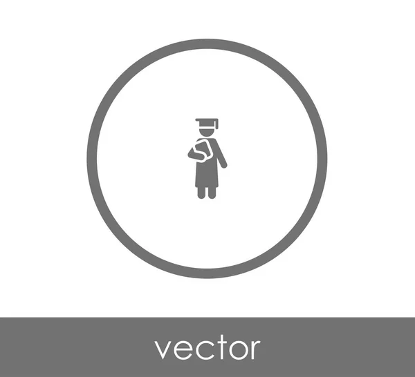 Icono de grado de graduación — Vector de stock