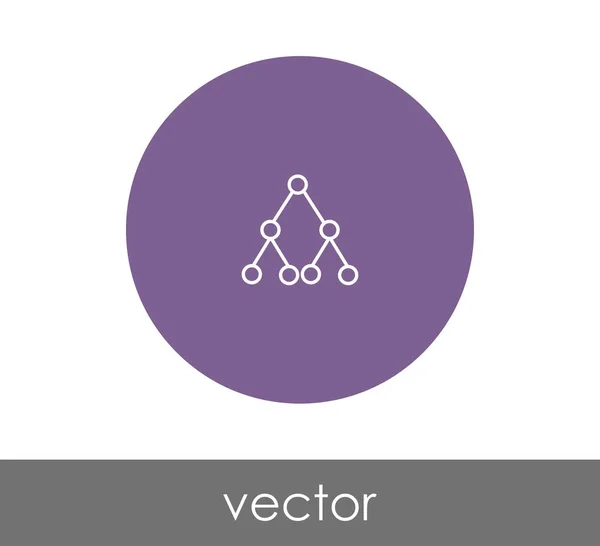 Diseño del icono de la jerarquía — Vector de stock