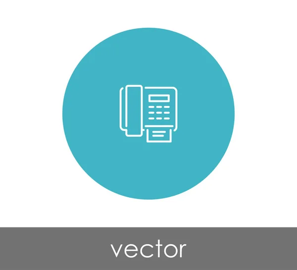 Icono máquina de fax — Vector de stock