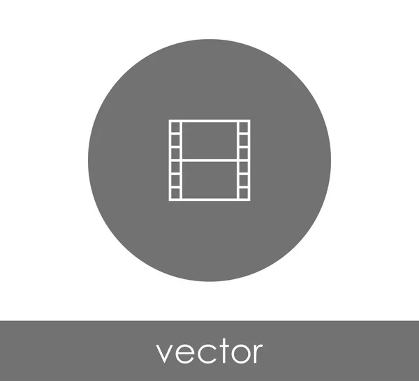 Sinal de ícone de filme — Vetor de Stock