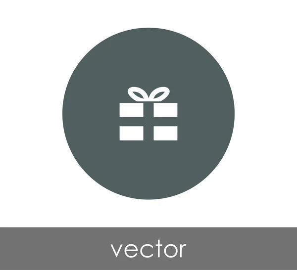 Gift circle icon — Stock Vector