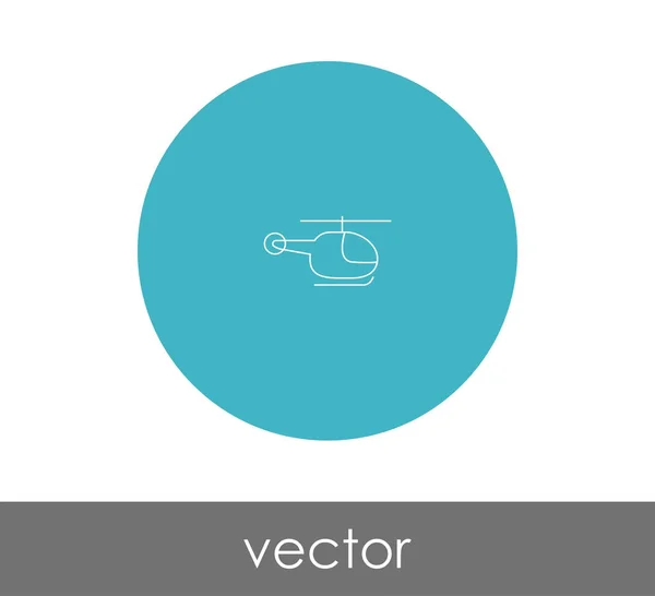 Icono de transporte en helicóptero — Vector de stock