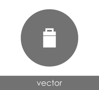 çöp kutusu daire simgesi