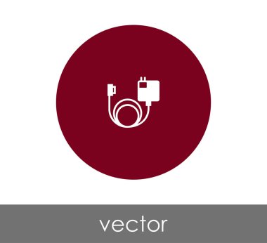 Tasarım şarj cihazı simgesinin