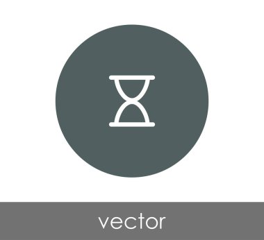 Kum saati simgesi illüstrasyon 