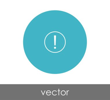 Daire içinde ünlem işareti simgesi