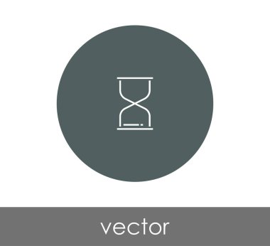 Kum saati simgesi illüstrasyon 