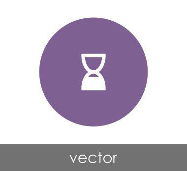 Kum saati simgesi illüstrasyon 