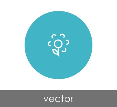 çiçek simgesini işaret