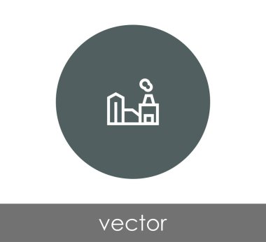 Fabrika simgesini işaret