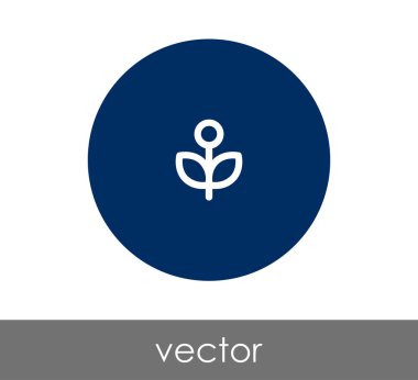 çiçek simgesi illüstrasyon 