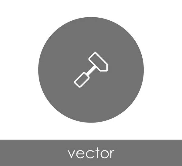 Diseño de icono de martillo — Vector de stock