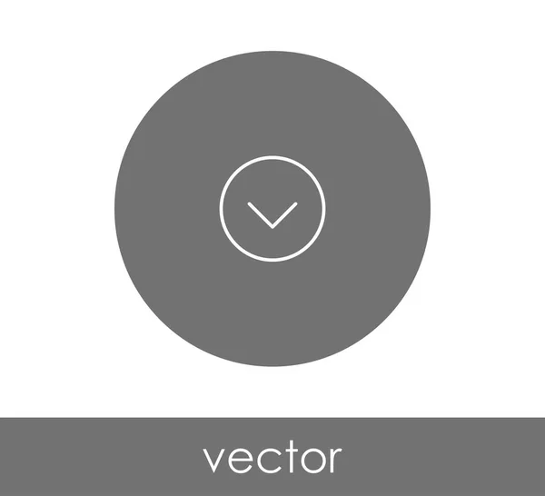 Ícone de seta para download — Vetor de Stock