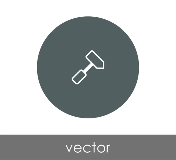 Diseño de icono de martillo — Vector de stock