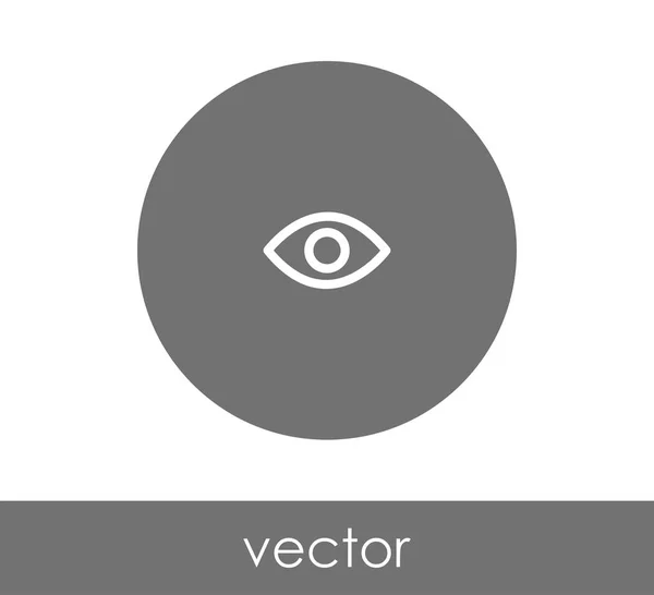 Icona dell'occhio in cerchio — Vettoriale Stock