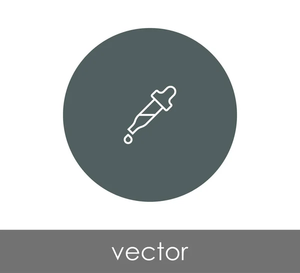 Druppellijn pictogram — Stockvector