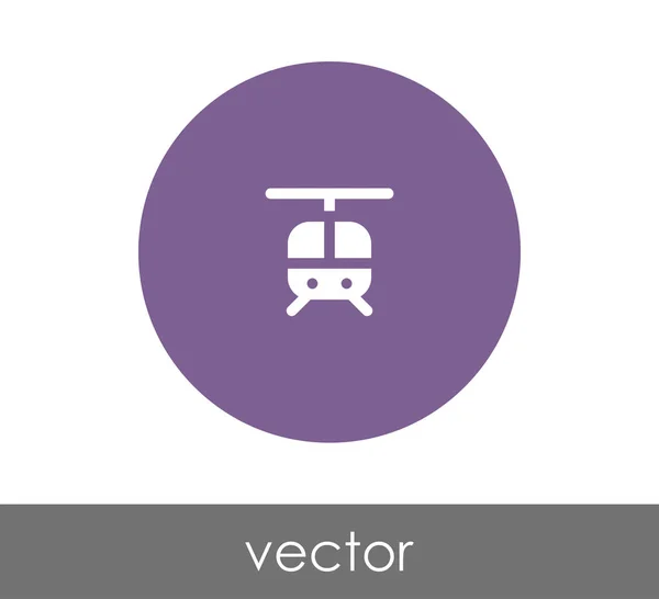 Progettazione dell'icona dell'elicottero — Vettoriale Stock