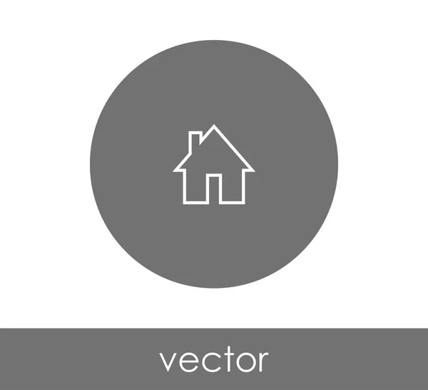 Design der Home-Ikone — Stockvektor