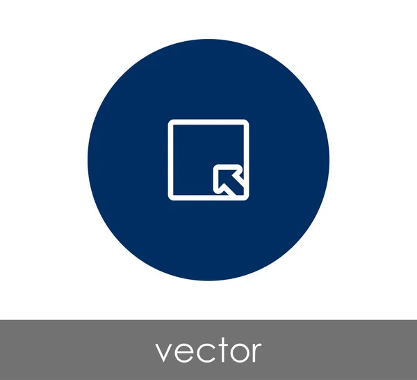 Bontsa ki az ikon kör — Stock Vector