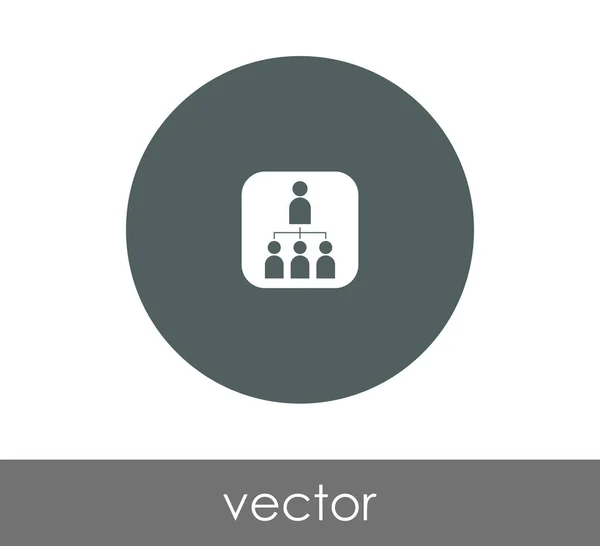 Progettazione dell'icona gerarchica — Vettoriale Stock