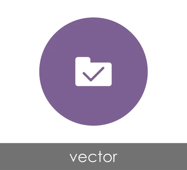Znak ikony složky — Stockový vektor