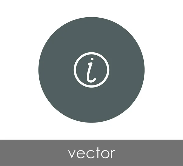 Információ jel ikon — Stock Vector