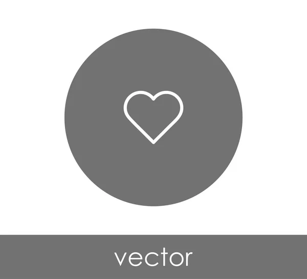 Diseño del icono del corazón — Vector de stock