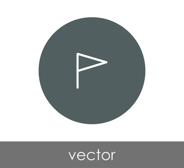 Zászló ikon jele — Stock Vector