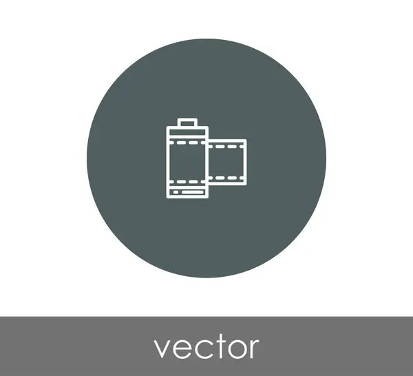 Signo de icono de película — Vector de stock