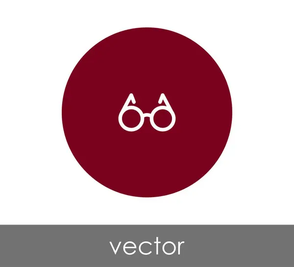 Gafas graduadas icono web — Vector de stock