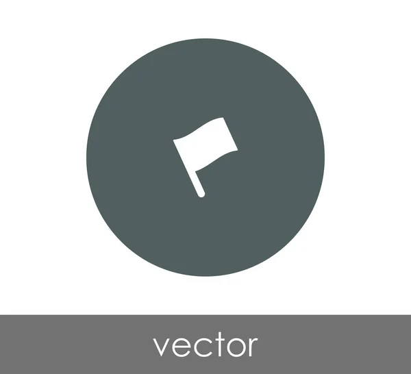 Znak vlajka ikonu — Stockový vektor
