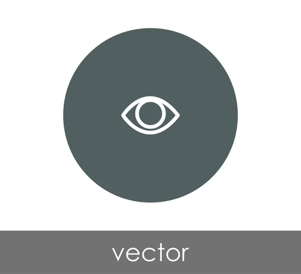 Icône oeil en cercle — Image vectorielle