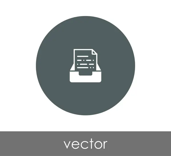 Gestaltung des Archivsymbols — Stockvektor