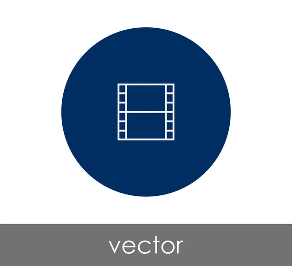 Signo de icono de película — Vector de stock